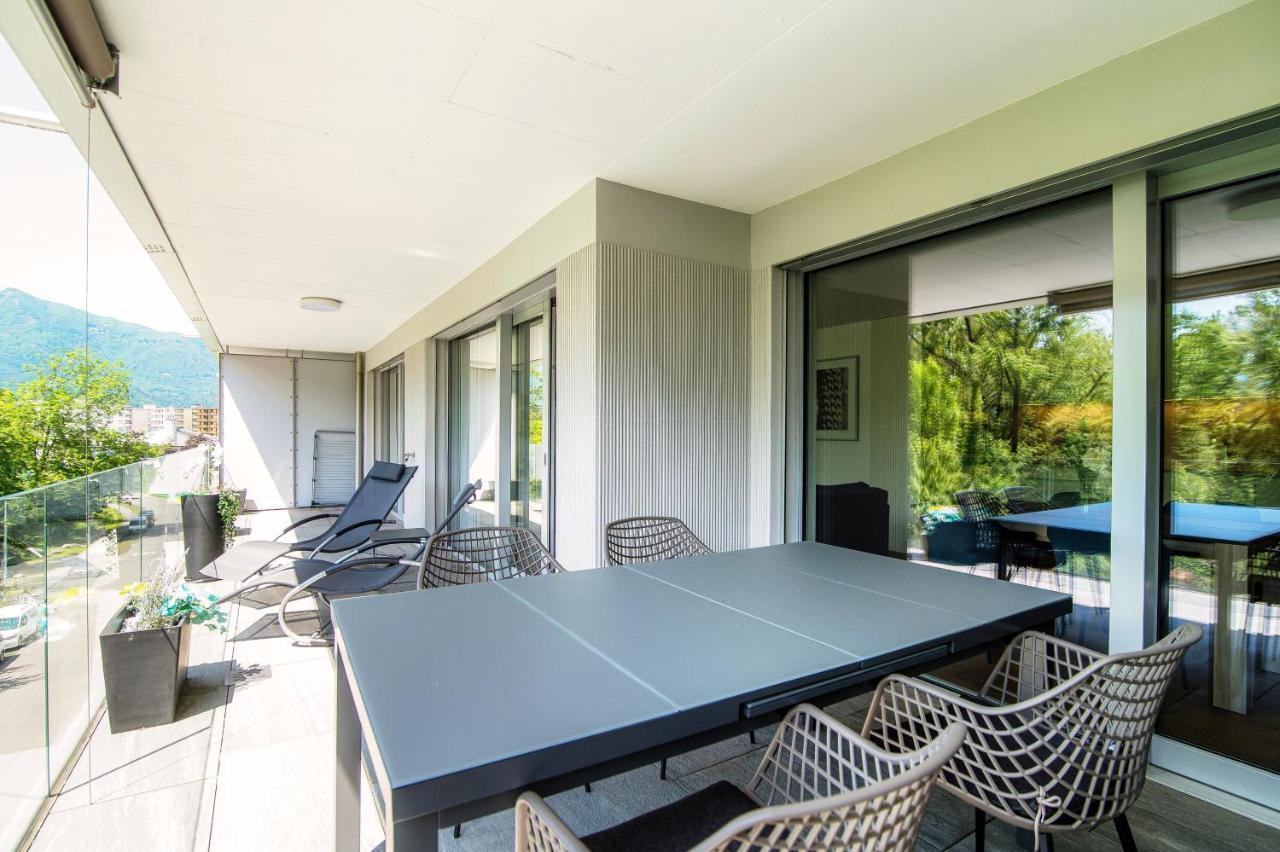 Linda Terrace By Quokka 360 - Modern One-Bedroom Flat With Sun Terrace Locarno Exterior foto
