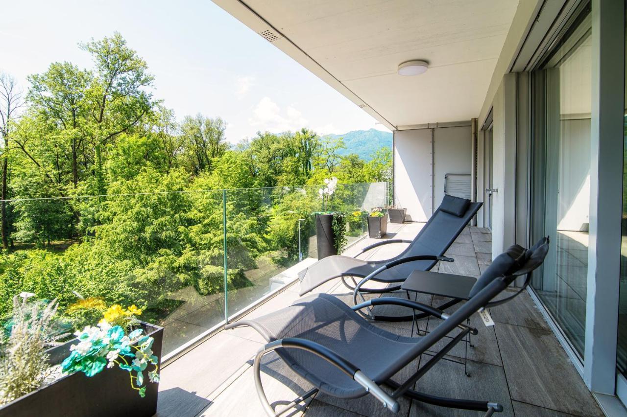 Linda Terrace By Quokka 360 - Modern One-Bedroom Flat With Sun Terrace Locarno Exterior foto